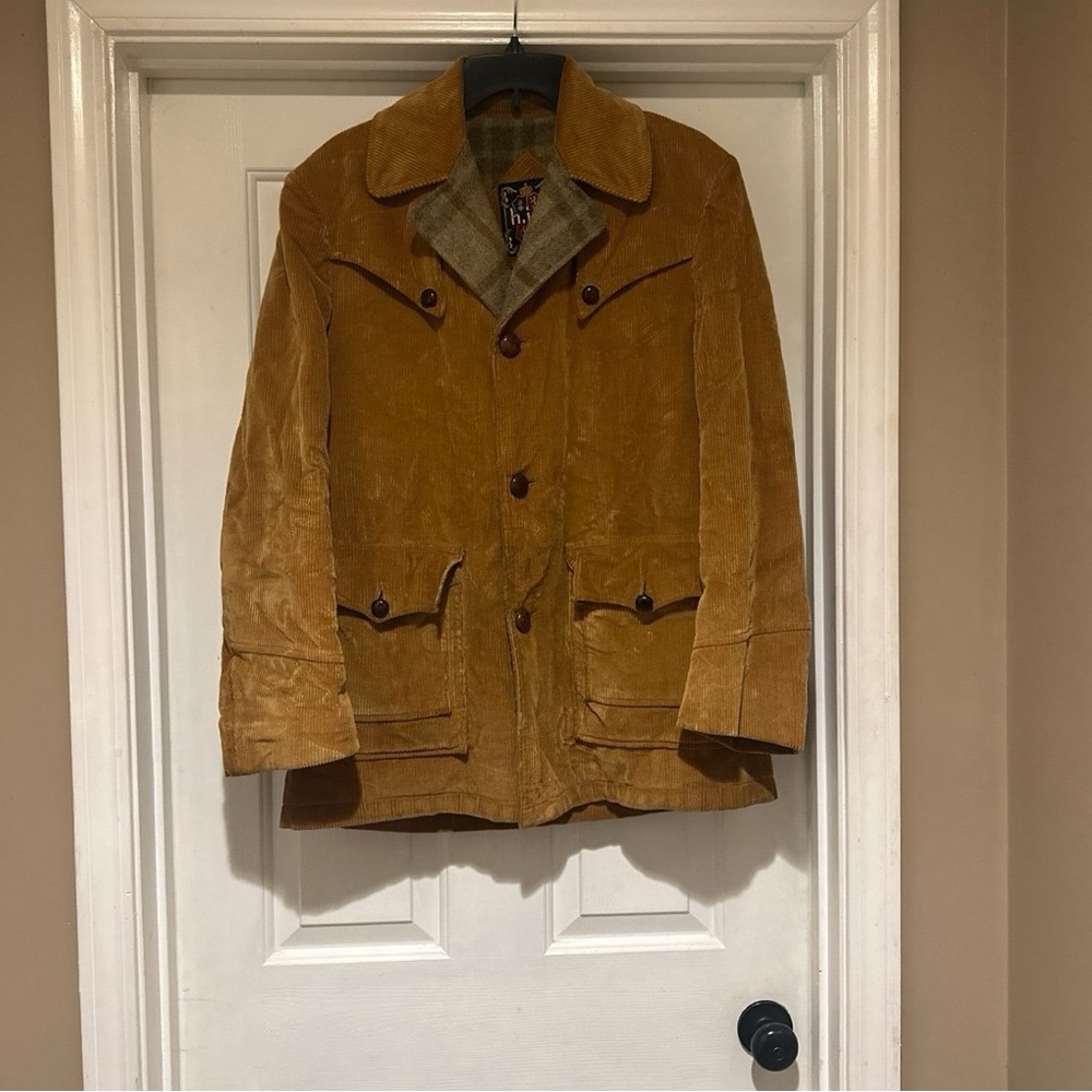 Vintage h.i.s Sportswear Brown Corduroy Coat Men’s Size 38 Regular